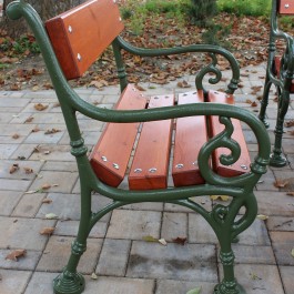 Cast iron street furniture, decorative items