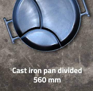 Cast iron divided pan 560 mm